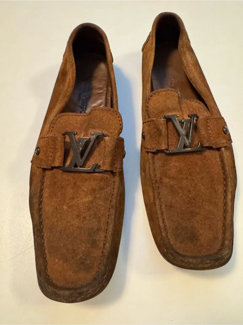 Louis Vuitton Monte Carlo Suede Moccasins
